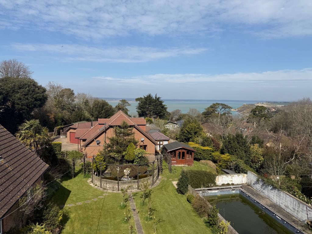 Lot: 105 - FORMER CARE HOME WITH CONSENT FOR CONVERSION TO NINE APARTMENTS - A View from the Top Floor Towards the Sea